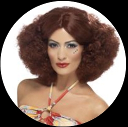 70er Jahre Afro Per�cke Kastanienbraun - Klicken f�r gr�ssere Ansicht