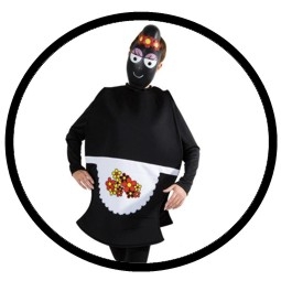 Barbamama Kostüm - Erwachsene Barbapapa schwarz - Klicken für grössere Ansicht