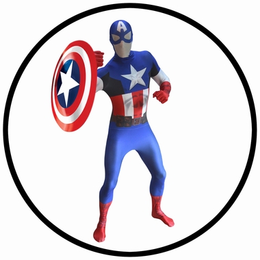 Captain America Morphsuit - Digitales Kost�m - Klicken f�r gr�ssere Ansicht