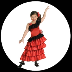 Flamenco Kostüm Kinder - Spanische Prinzessin - Klicken für grössere Ansicht