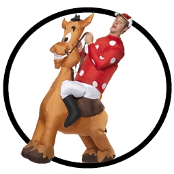 Jockey und Pferd Kost�m Aufblasbar - Klicken f�r gr�ssere Ansicht