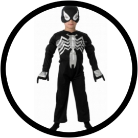 Schwarzes Spiderman Kinder Kost�m - Black Spiderman - Klicken f�r gr�ssere Ansicht