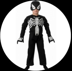 Schwarzes Spiderman Kinder Kostüm - Black Spiderman - Klicken für grössere Ansicht