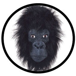 Gorilla Maske Deluxe Erwachsene - Klicken für grössere Ansicht