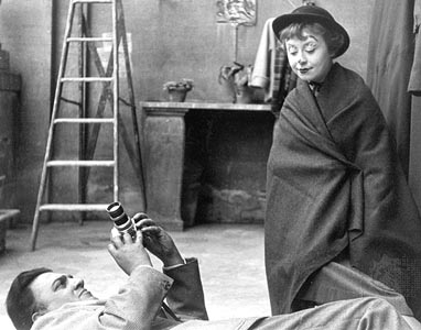 Federico Fellini - Giulieta Massina am Ablichten