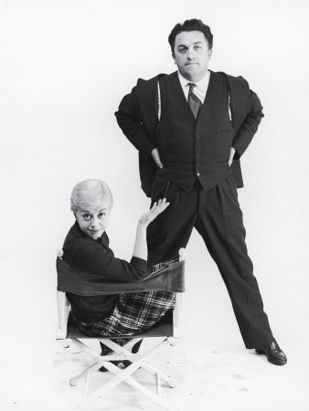 Federico Fellini - Posing mit Giulietta Masina