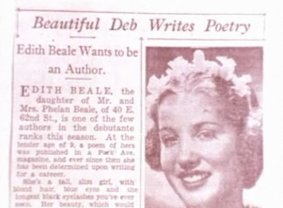 Grey Gardens - Früher Little Edith Beale Zeitungsartikel