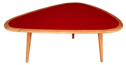 Nierentisch Fifties 50er Jahre - Klein, ROT