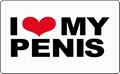 Frühstücksbrettchen - I love my Penis