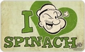 Frühstücksbrettchen - Popeye I love Spinach