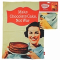 make Chocolate Cake not War - Geschirrtuch