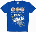 Logoshirt - Muppets - Pigs in Space Shirt - Azurblau