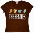 Logoshirt - The Beatles Heads Vintage - Girl Shirt