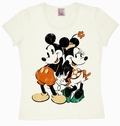 1 x LOGOSHIRT - MINNIE UND MICKY MAUS GIRL SHIRT