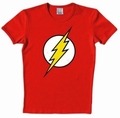 1 x LOGOSHIRT - DER ROTE BLITZ SHIRT - THE FLASH - DC COMICS