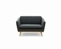 Fifties Sofa 120 Melierter Bezug