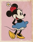 Minnie Mouse Poster Retro Pink