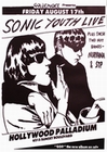 1 x SONIC YOUTH POSTER GOO-LIVE HOLLYWOOD PALLADIUM