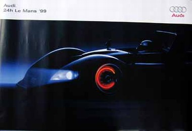 Original Audi Sport Poster. Le Mans 1999