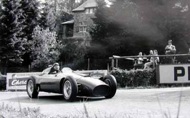 Juan Manuel Fangio, GP Belgien 1956. Lancia D50