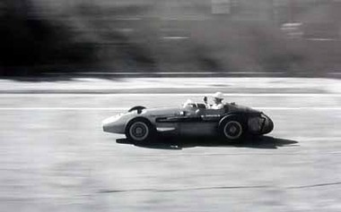 GP Deutschland Nrburgring 1956. Sterling Moss im Maserati. Poster