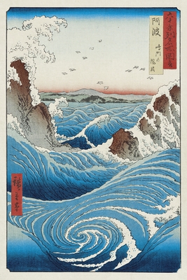 Hiroshige Naruto Whirlpool Poster