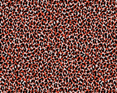 Tapete - Leopard - Rot - Schwarz