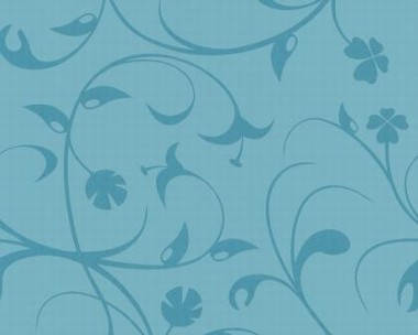 Tapete - Flock II - Blau - Lilien