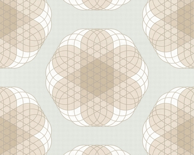 Tapete - Contzen Papers - Linear Flowers - Blaugrau