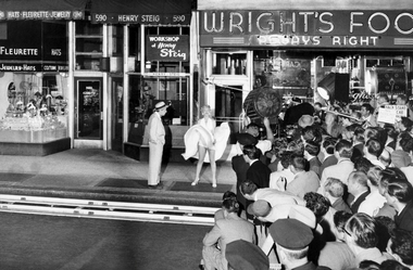 Fototapete - Riesenposter - Marilyn Monroe - Wright�s Food - Klicken f�r gr�ssere Ansicht