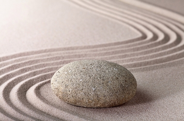 Fototapete Zen Stein Sand - Klicken für grössere Ansicht