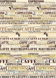 FOTOTAPETE - KAFFEE - CAFETERIA 4-TEILIG