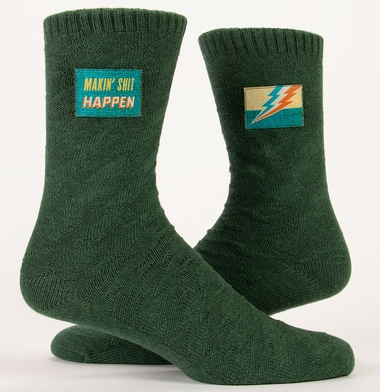 Makin Shit Happen  - Socken Tag Socks Blue Q -  L/XL 
