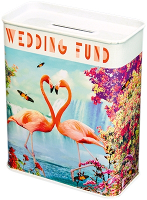 Spardose - Wedding Fund - Flamingo
